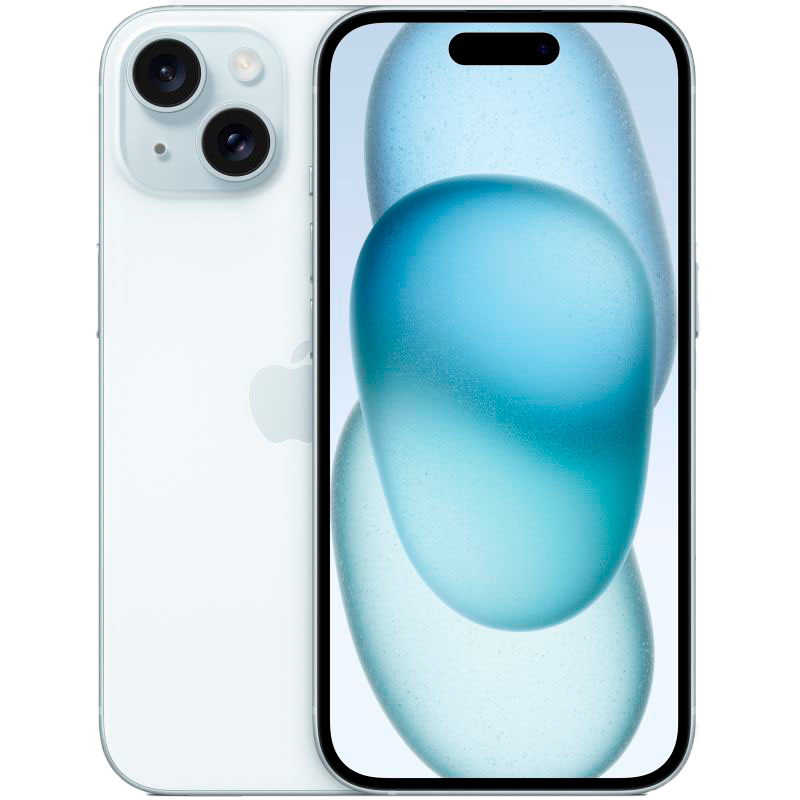 Apple iPhone 15 nano SIM+eSIM 128GB, голубой смартфон apple iphone 14 plus 128gb mr593za a yellow