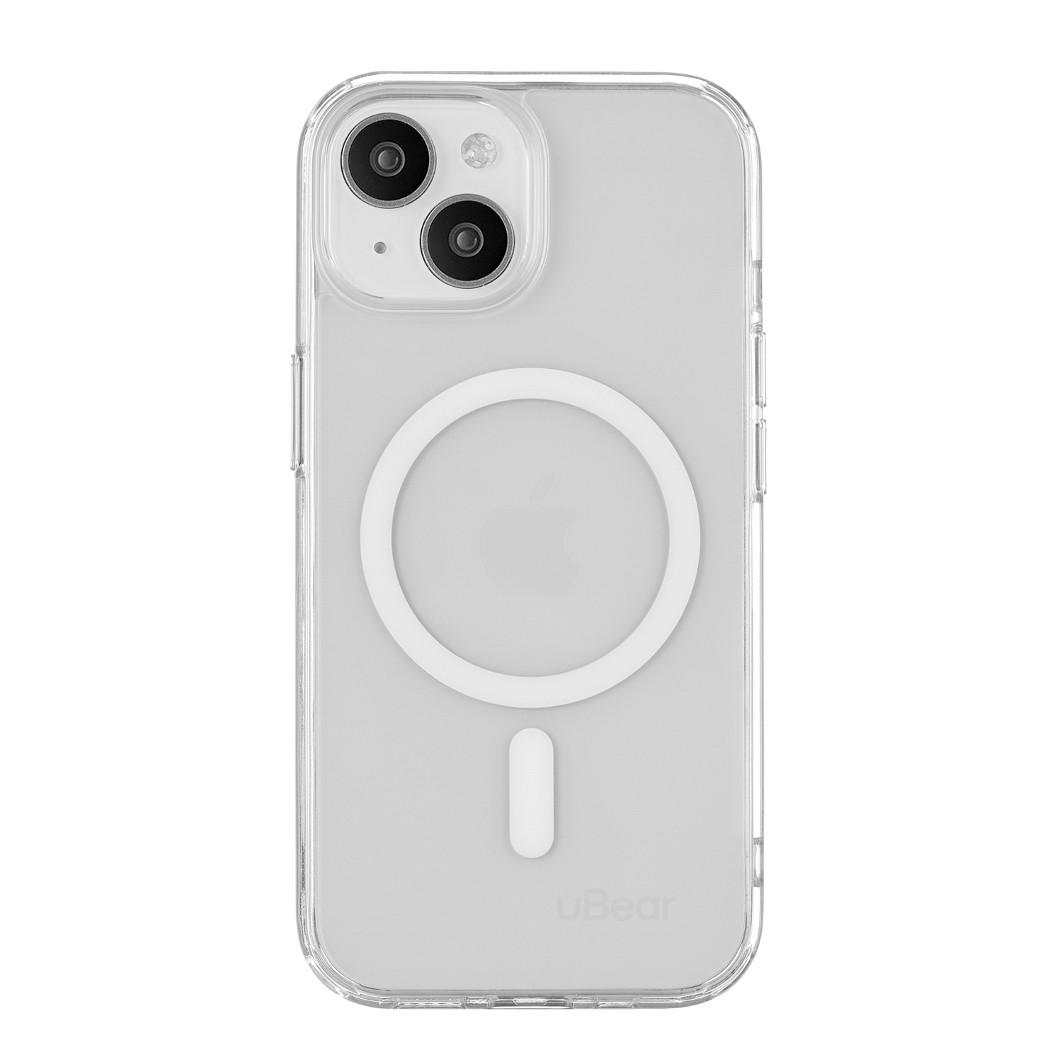 Чехол-накладка uBear Real Mag Case для iPhone 15, полиуретан, прозрачный