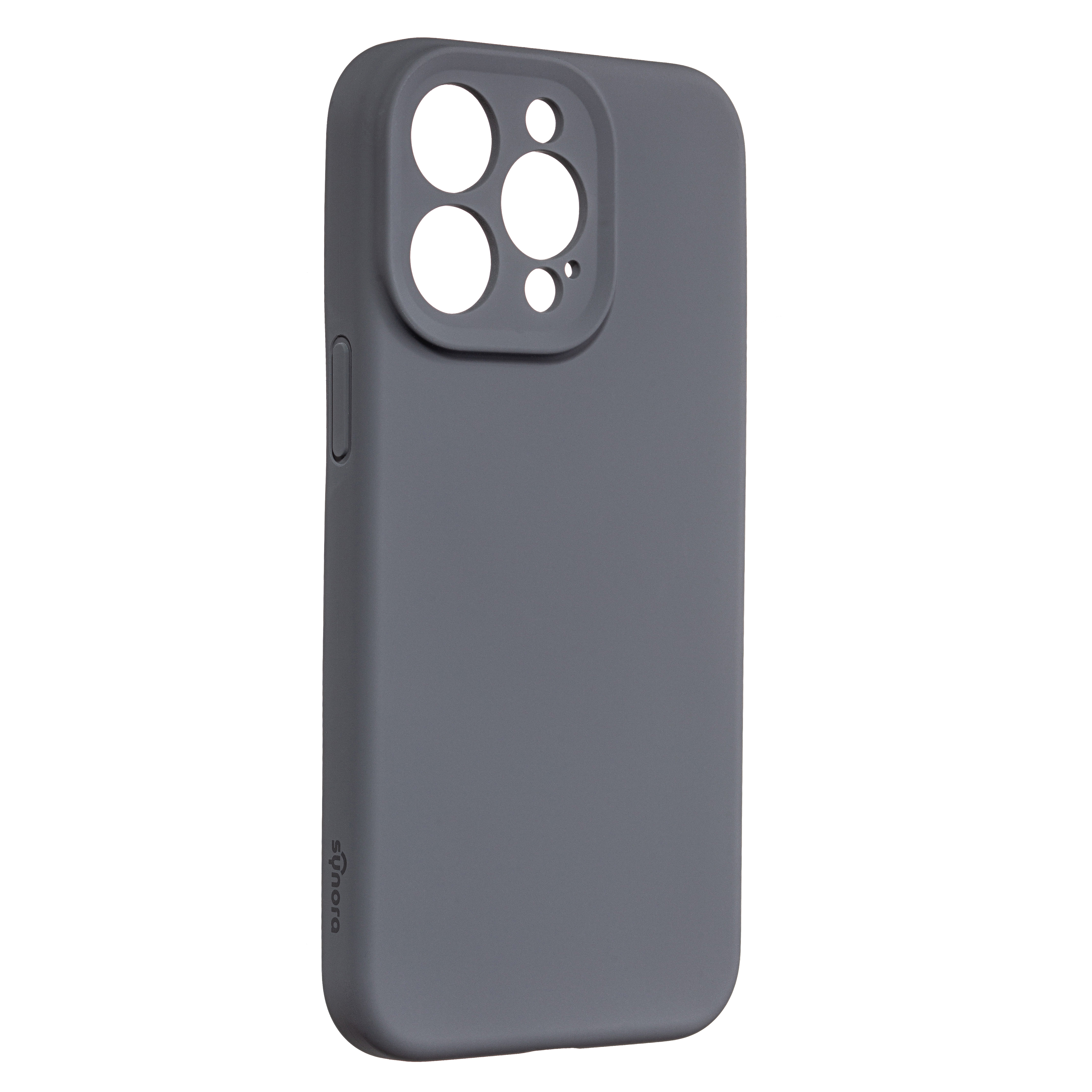 Чехол-накладка Synora Silicon MagCase для iPhone 15 Pro Max, силикон, серый