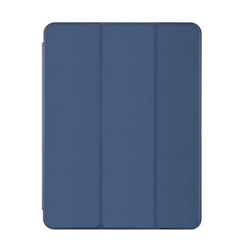 Чехол-книжка uBear Touch Case для iPad Pro 12.9″ (5-6-го поколения), поликарбонат, темно-синий чехол книжка pero soft touch универсальный 4 7 5 0 темно зеленый