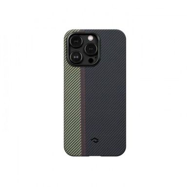 Чехол-накладка Pitaka MagEZ Case 3 Overture для iPhone 14 Pro, арамид (кевлар), черный/серый чехол hoco для телефона iphone 14 кевларовая текстура чёрно серый
