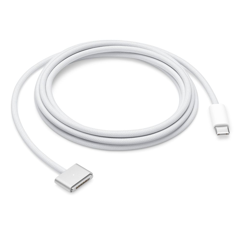 Кабель Apple USB-C/MagSafe 3 2м, белый кабель canyon mfi 3 lighting usb 2 4а чип mfi сертифицирован apple 1м нейлон белый