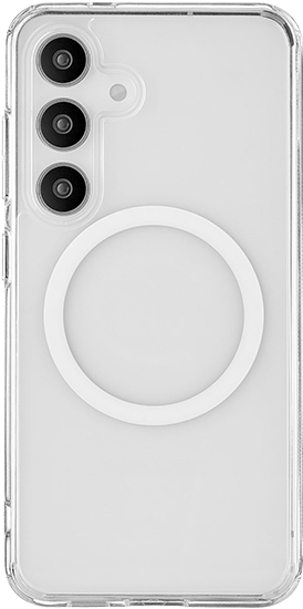 Чехол-накладка uBear Real Mag Case для Galaxy S24, полиуретан, прозрачный