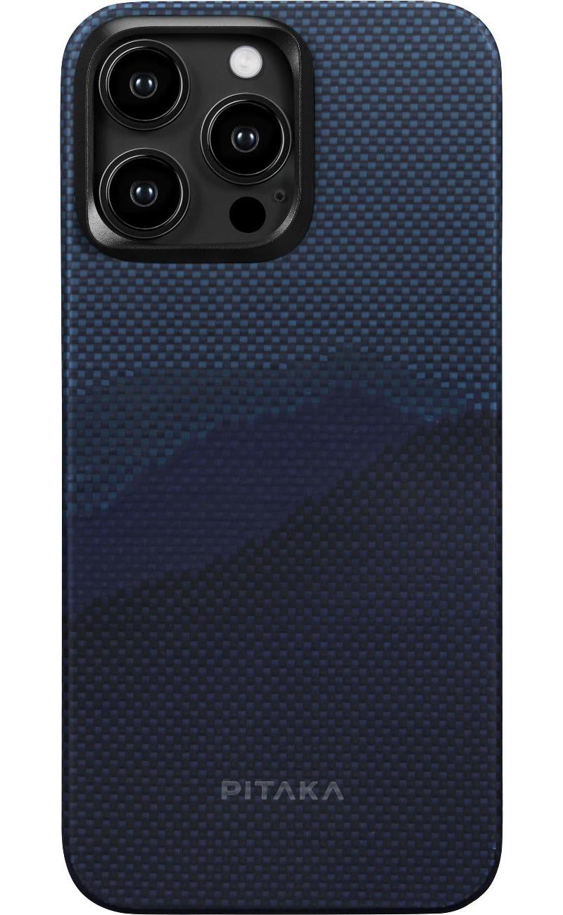 Чехол-накладка Pitaka StarPeak MagEZ 4 Over The Horizon для iPhone 15 Pro, кевлар чехол накладка pitaka fusion weaving magez case 4 rhapsody600d для iphone 15 pro кевлар красный синий