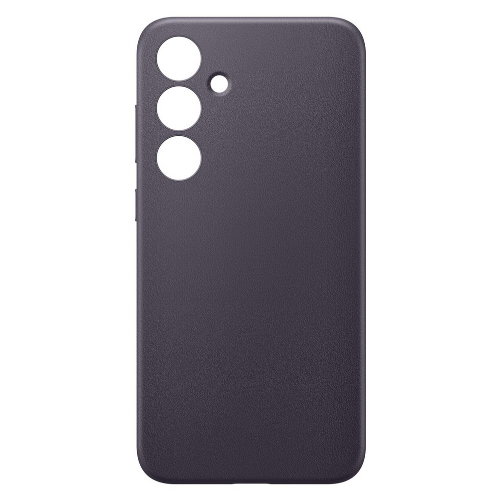 Чехол-накладка Samsung Vegan Leather для Galaxy S24, экокожа, темно-фиолетовый