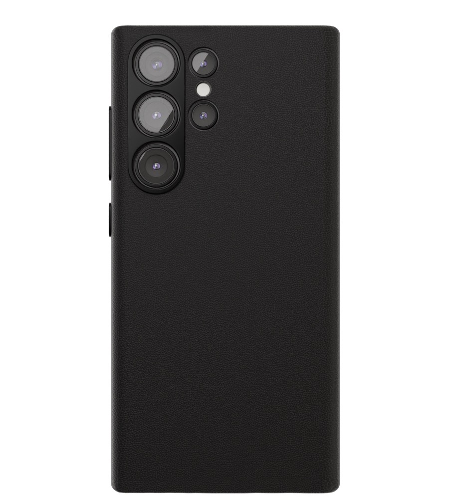 Чехол-накладка VLP Ecopelle MagSafe для Galaxy S24 Ultra, экокожа, черный