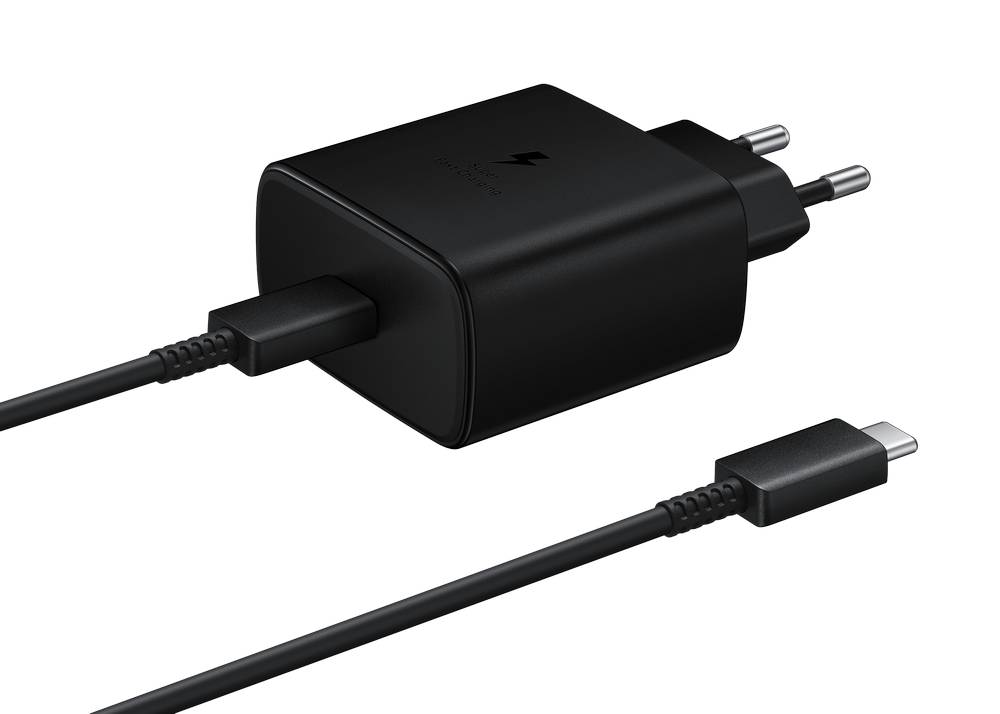 Зарядное устройство сетевое Samsung EP-TA845, USB Type-C, Power Delivery, 45Вт, цвет черный
Зарядное устройство сетевое Samsung EP-TA845, USB Type-C, Power Delivery, 45Вт, цвет черный