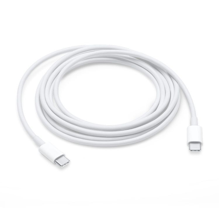 Кабель Apple USB-C Charge Cable (2 м.) USB-C / USB-C 2м, белый кабель ugreen us284 70255 angled 90° usb c male to usb2 0 a male 3a data cable 3м
