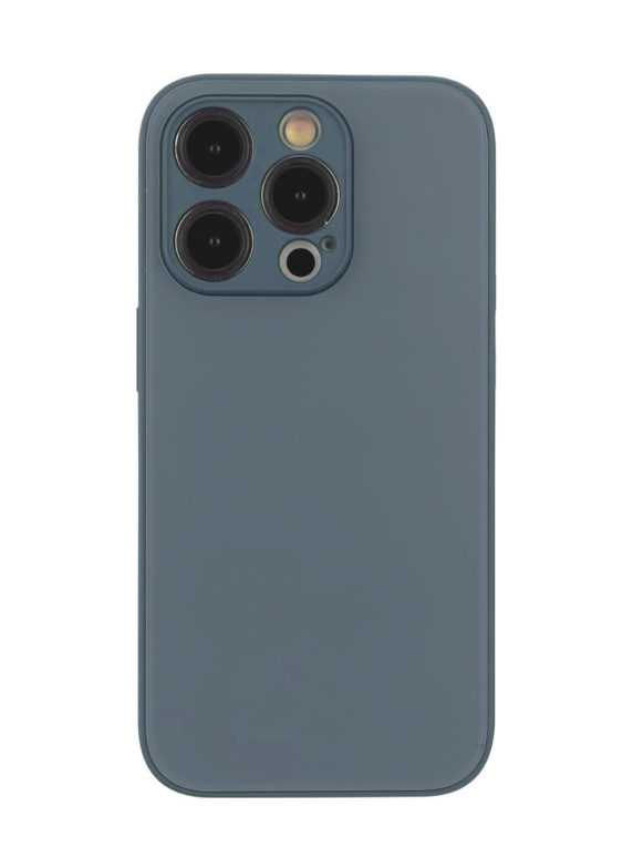 Чехол-накладка VLP Glaze Case для iPhone 15 Pro, полиуретан, синий
