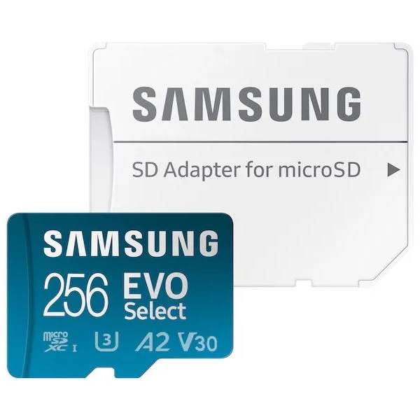 Карта памяти microSDXC Samsung EVO Select, 256GB