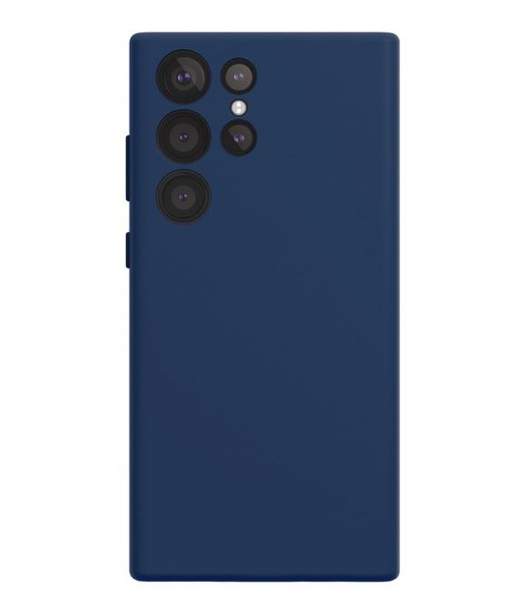 Чехол-накладка VLP Aster MagSafe для Galaxy S24 Ultra, силикон, темно-синий
