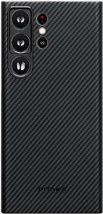 Чехол-накладка Pitaka MagEZ 3 для Galaxy S23 Ultra, арамид (кевлар), черный