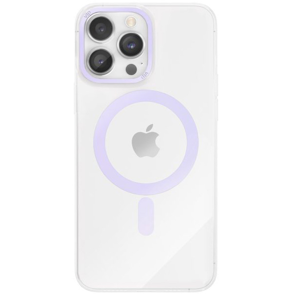 Чехол-накладка VLP Line case MagSafe для iPhone 14 Pro Max, поликарбонат, фиолетовый сумка в роддом bio line прозрачная фиолетовый 3 шт