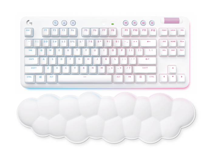 Клавиатура Logitech G715 TKL, белый клавиатура sven kb g9500 sv 018351