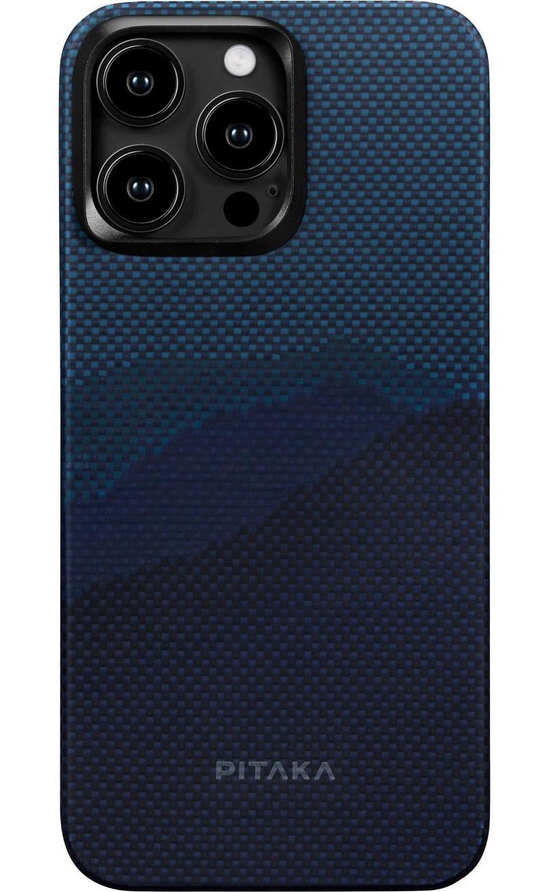 Чехол-накладка Pitaka StarPeak MagEZ 4 Over The Horizon для iPhone 15 Pro Max, кевлар чехол накладка pitaka fusion weaving magez case 4 rhapsody600d для iphone 15 pro кевлар красный синий