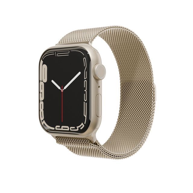Ремешок VLP для Apple Watch 45mm 45mm, Нержавеющая сталь, золотой часы apple watch 8ultra gps cellular титановый корпус спортивный ремешок а белый океан 49 мм золотой