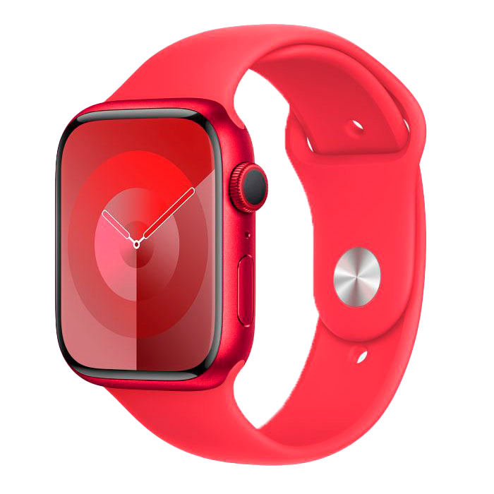 

Apple Watch Series 9 (корпус - (PRODUCT)RED, 41mm ремешок Sport Band спортивный ремешок (PRODUCT)RED, размер S/M)