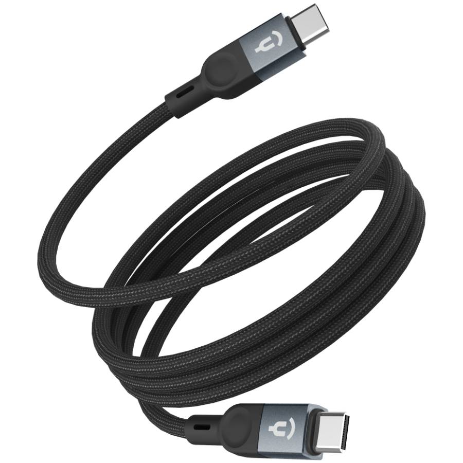Кабель Asynora магнитный USB data cable USB-C / USB-C, 5A, 100Вт 1м, черный