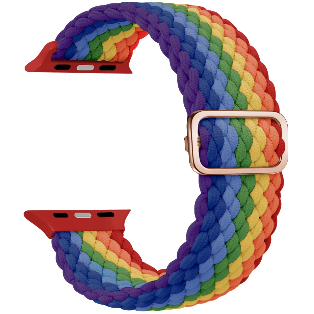 Ремешок Caweon Motion для Apple Watch 40mm/41mm/42mm, нейлон, радуга