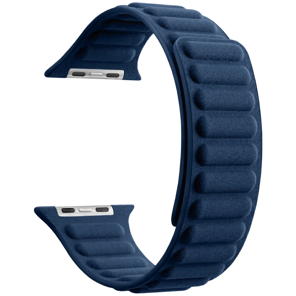 Ремешок Caweon Aurora для Apple Watch 44mm/45mm/46mm/49mm, текстиль, синий