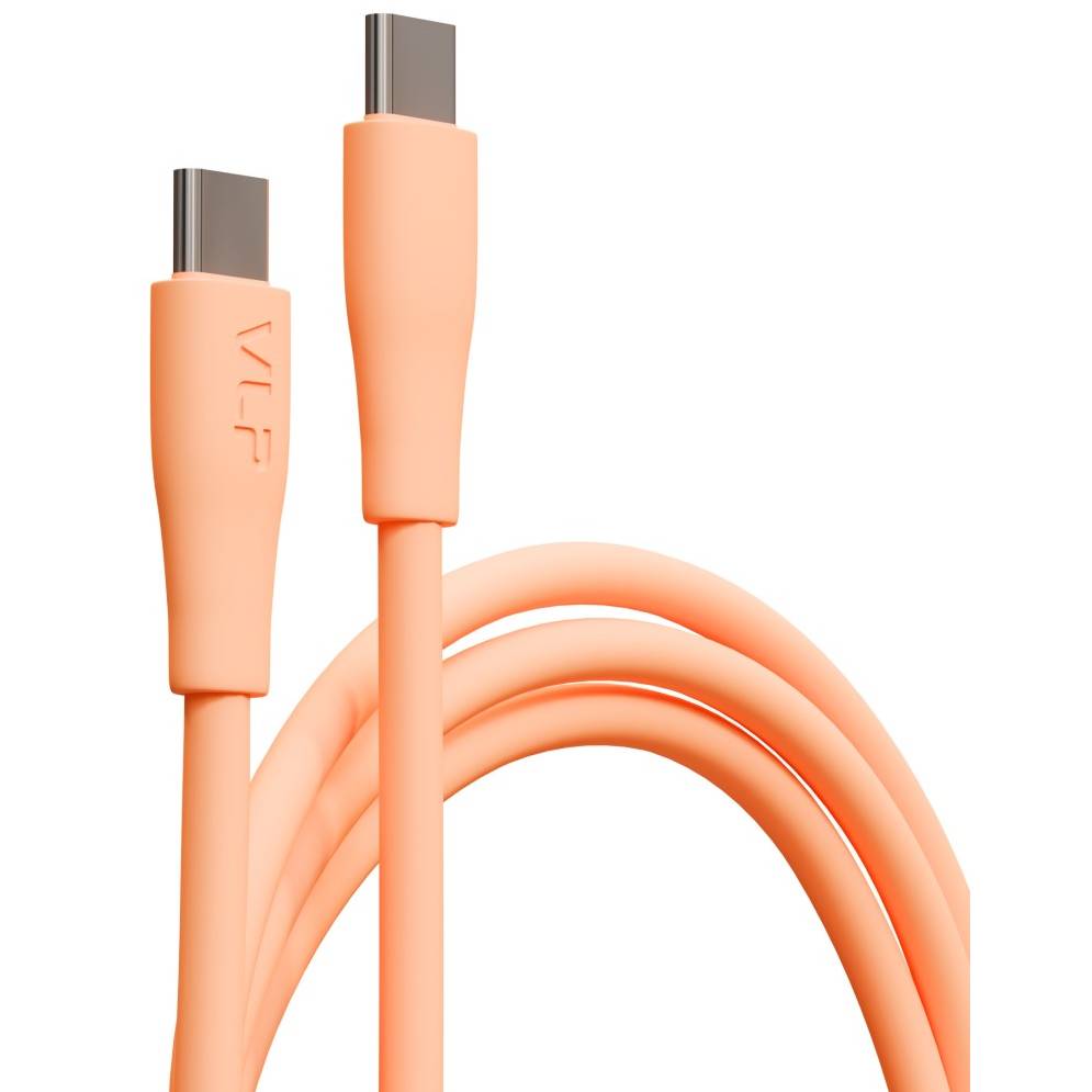 Кабель VLP LITE Color Line USB-C / USB-C, 60Вт 1м, оранжевый
