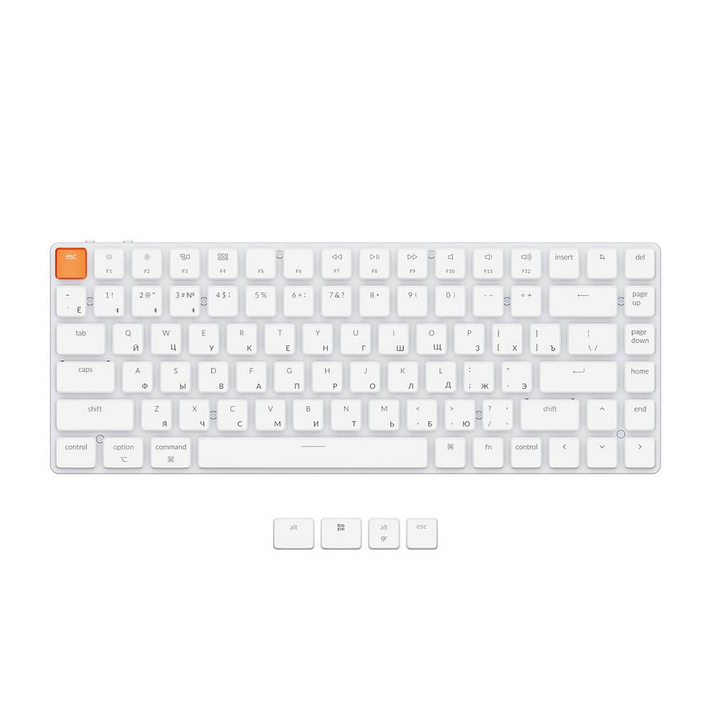 

Клавиатура Keychron K3, Gateron Red Switch, белый