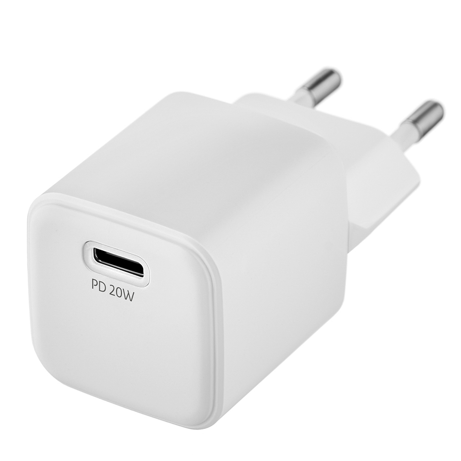 Зарядное устройство сетевое uBear Wall charger Select, 20Вт, 3A, цвет белый