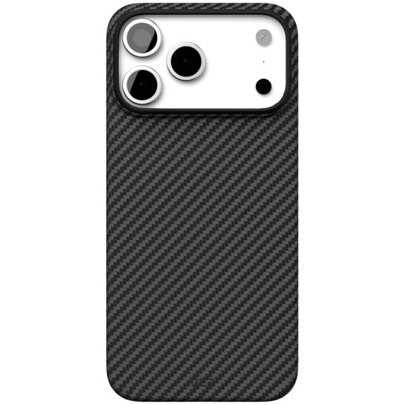 Чехол-накладка VLP Kevlar Case для iPhone 17 Pro Max, кевлар, черный
