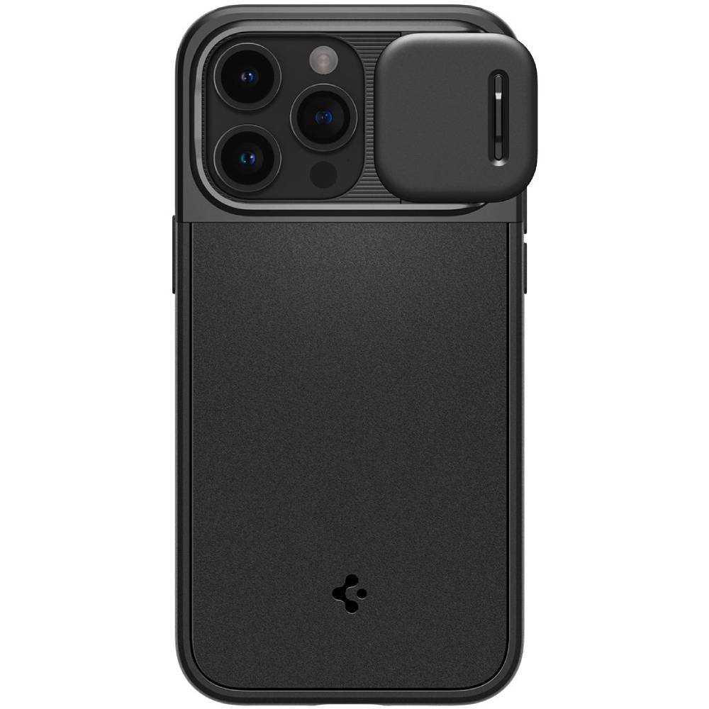 Чехол-накладка Spigen Optik Armor (MagFit) для iPhone 15 Pro Max, поликарбонат, черный
