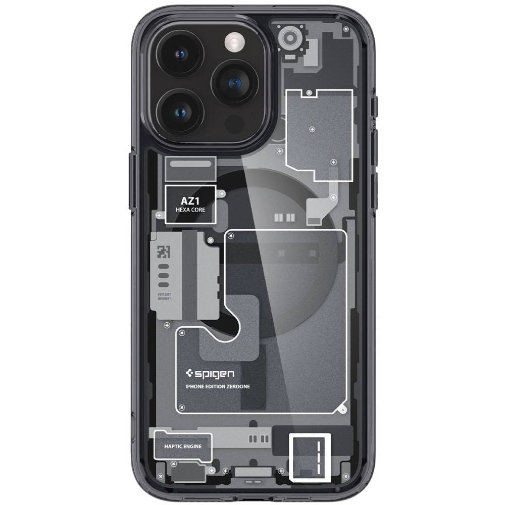 Чехол-накладка Spigen Ultra Hybrid Zero One (MagFit) для iPhone 15 Pro Max, поликарбонат, прозрачный/разноцветный