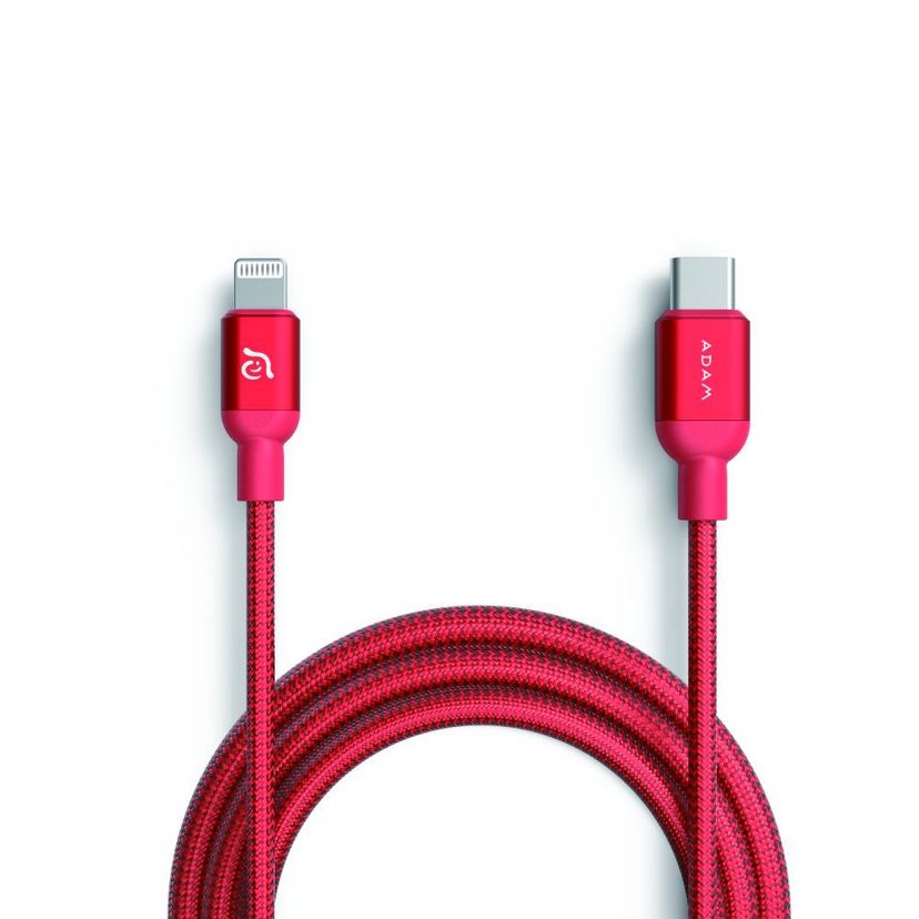 Cable elements. Кабель Adam elements Peak II USB-Type c - Lightning MFI (c120b) 1.2 м.