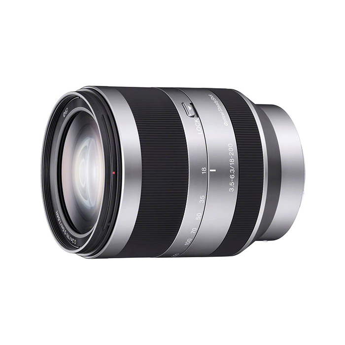 Фотообъектив Sony 18 - 200 мм, F3.5 - F6.3 SEL18200, цвет серебристый