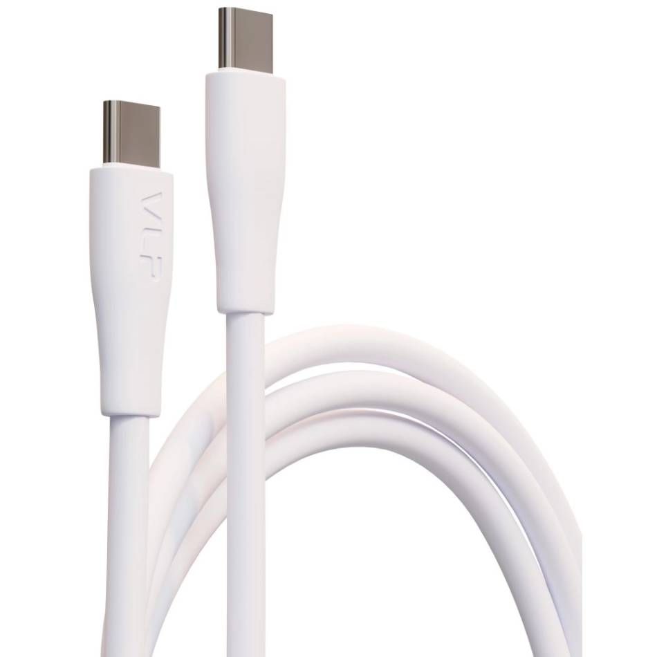 Кабель VLP LITE Color Line USB-C / USB-C, 60Вт 1м, белый