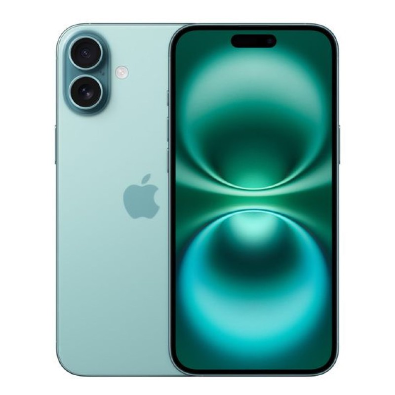 Смартфон Apple iPhone 16 Plus nano SIM+eSIM 256GB, бирюзовый (Teal)
