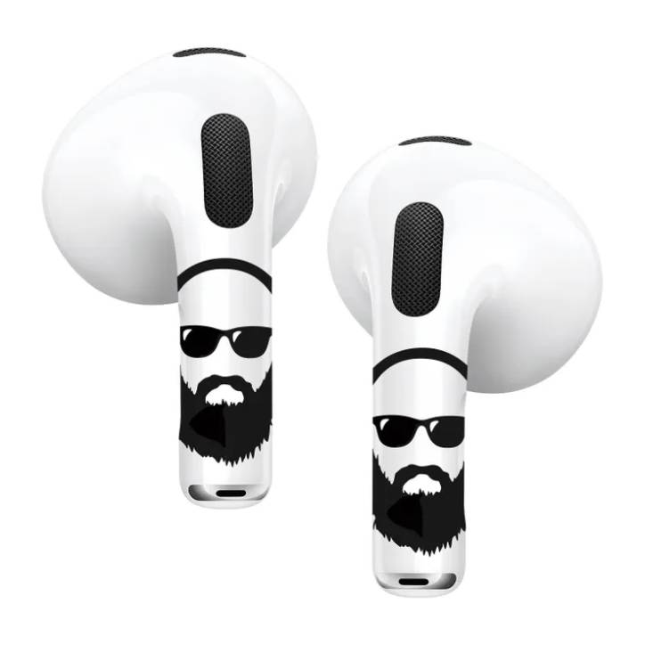 Наклейки VLP Easy Art Bearded Man, для AirPods 4/4 ANC
