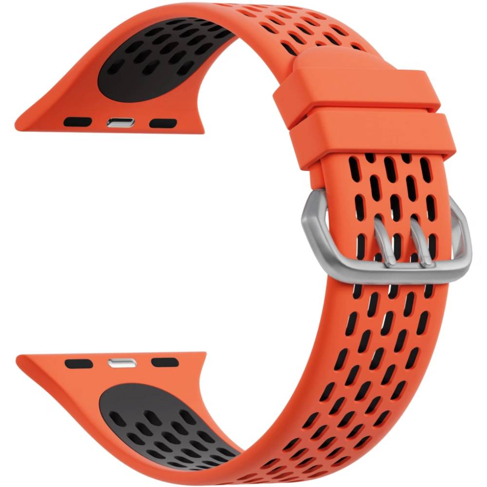 Ремешок Caweon Alphard для Apple Watch 40mm/41mm/42mm, силикон, оранжевый