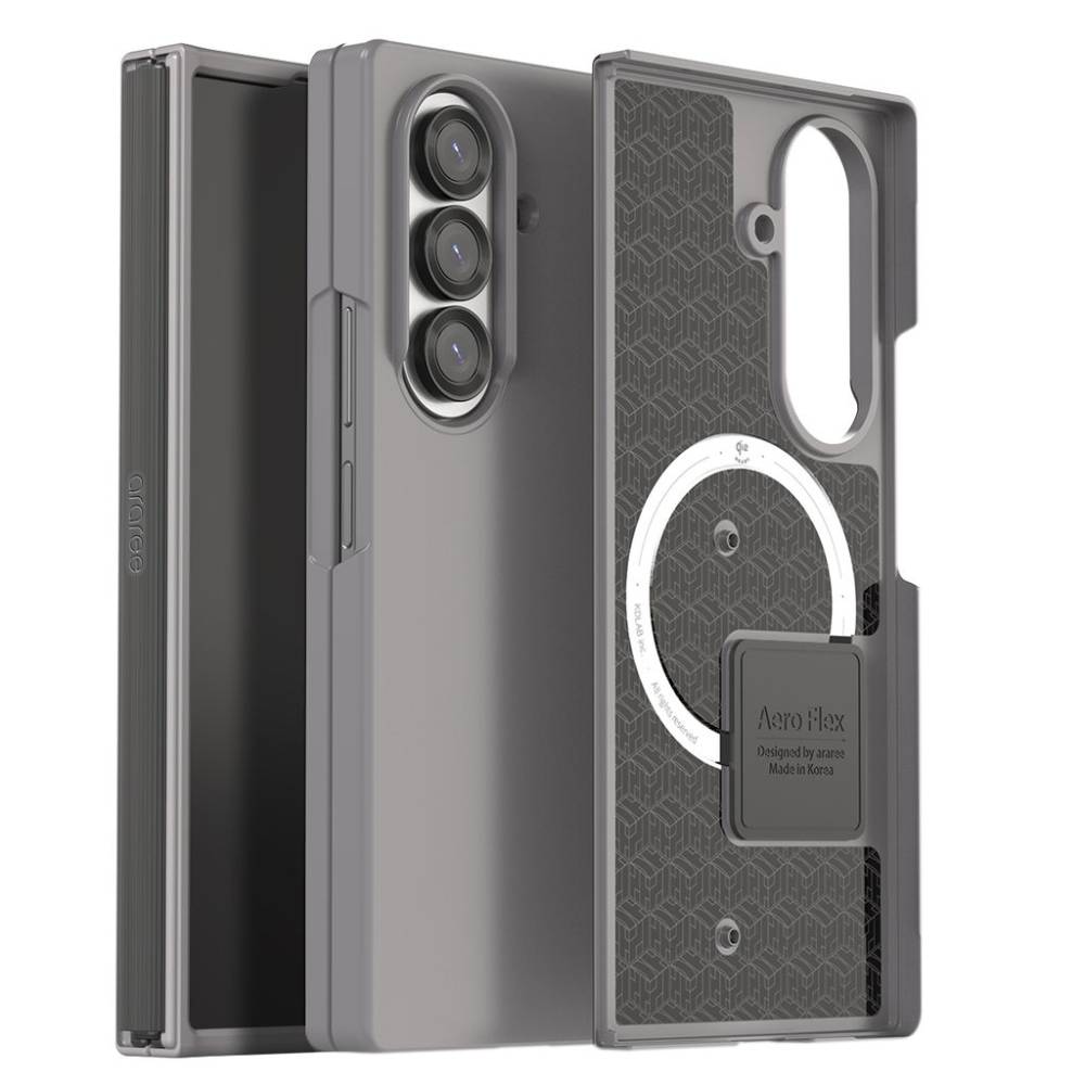 Чехол-накладка Araree Aero Flex для Galaxy Z Fold7, поликарбонат, серый