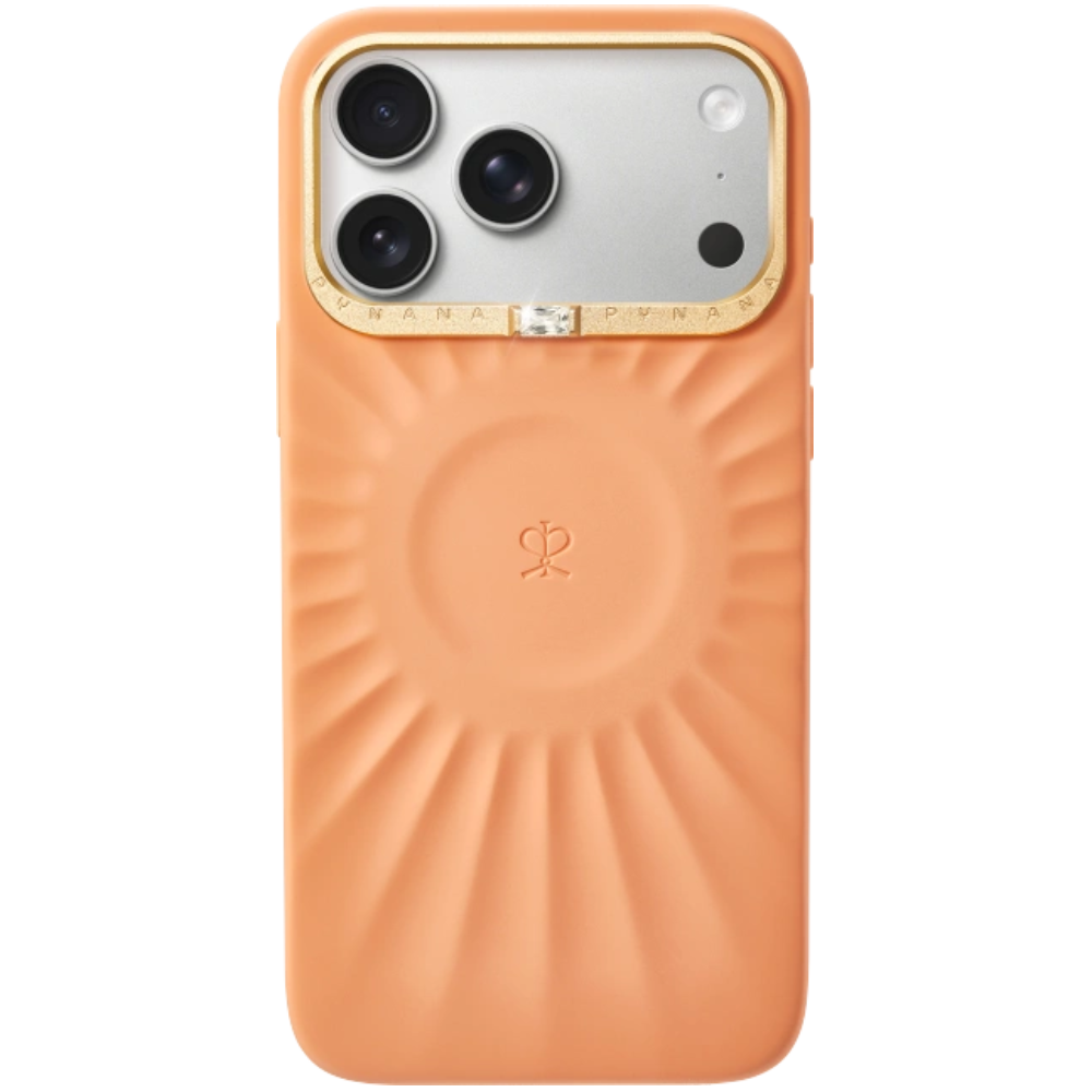 Чехол-накладка PYNANA Starlight Series для iPhone 17 Pro Max, силикон, оранжевый
