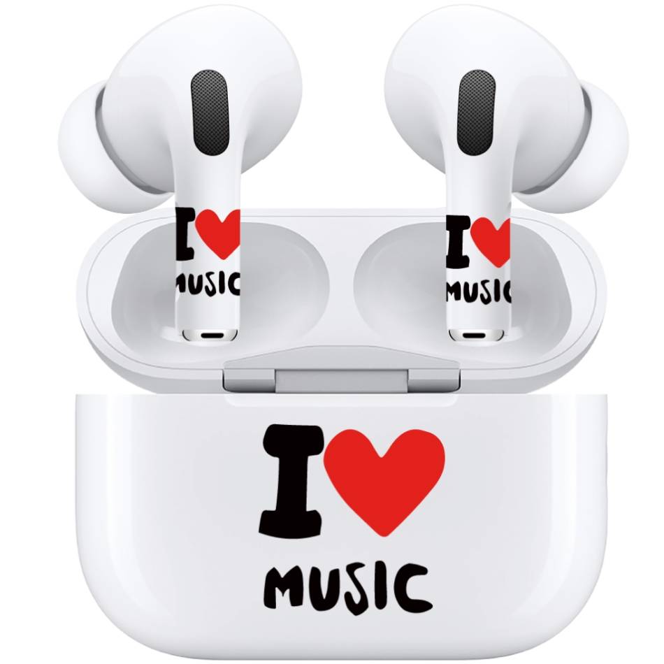 Наклейки VLP Easy Art Love Music, для AirPods 3