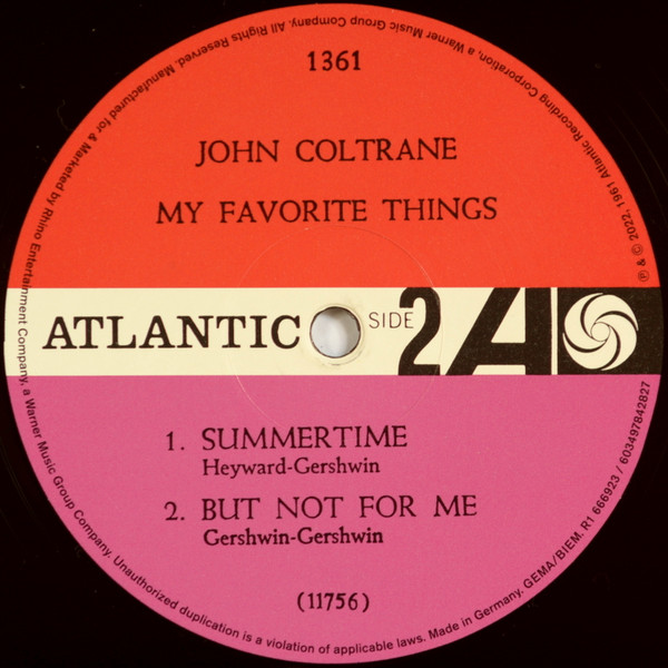 Виниловая пластинка John Coltrane - My Favorite Things (1961) 0603497842827 - фото 4