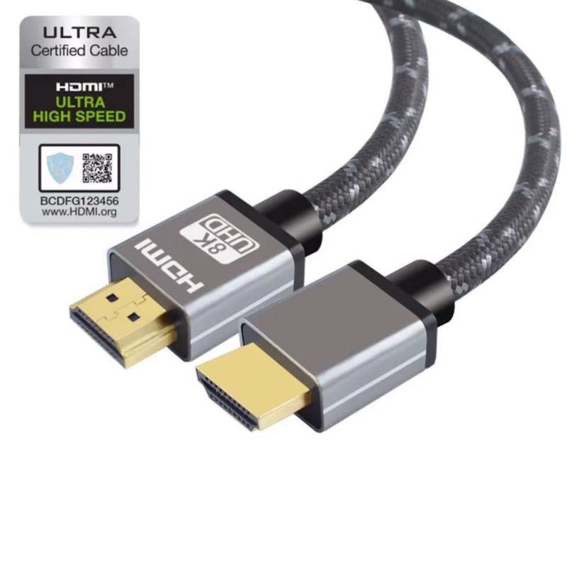 Кабель Mobiledata HDMI/HDMI 8К, 2м, серый HDMI-2.1-HDR-GN-2.0 - фото 4