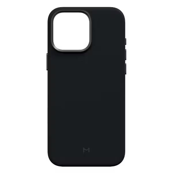 Чехол-накладка Magssory CLT029 для iPhone 16 Pro Max, экокожа, темная ночь