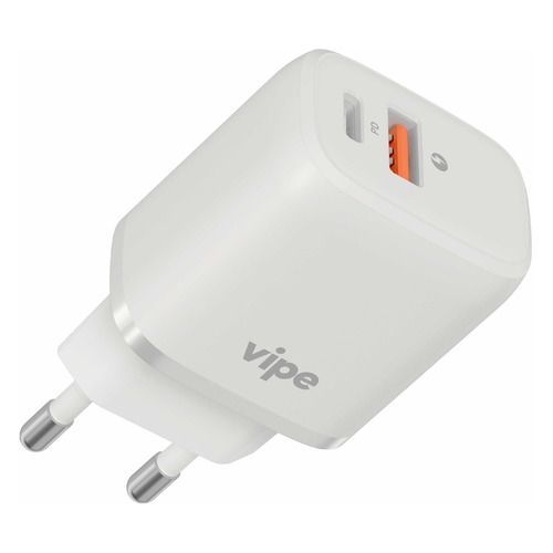 Зарядное устройство сетевое Vipe PD+QC, 20Вт, белый