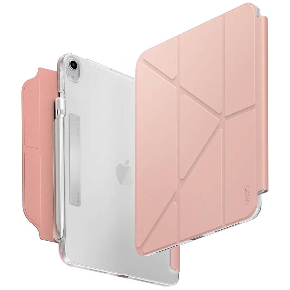 Чехол-книжка Uniq Camden Click для iPad 11 (2025)/10,9″ (2022), полиуретан, розовый
