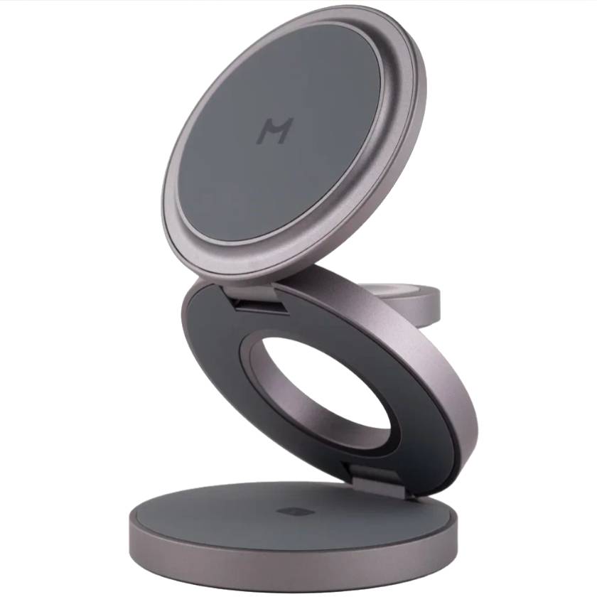 Зарядное устройство беспроводное Magssory Disc Signature Edition 3 в 1 для Samsung, 22Вт, черный