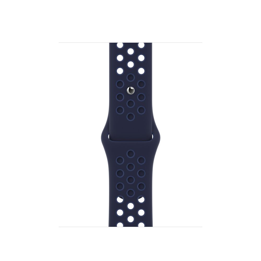 Ремешок Apple Nike Sport Band для Apple Watch 41mm, Regular, фторэластомер, ночной ультрамарин/мистический ультрамарин