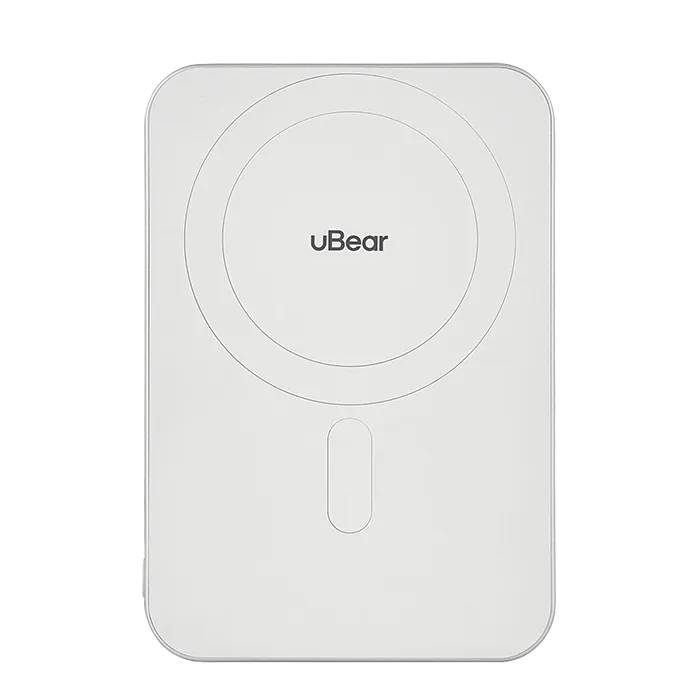 Внешний аккумулятор uBear Slide Magnetic Qi2 10000 мАч, белый