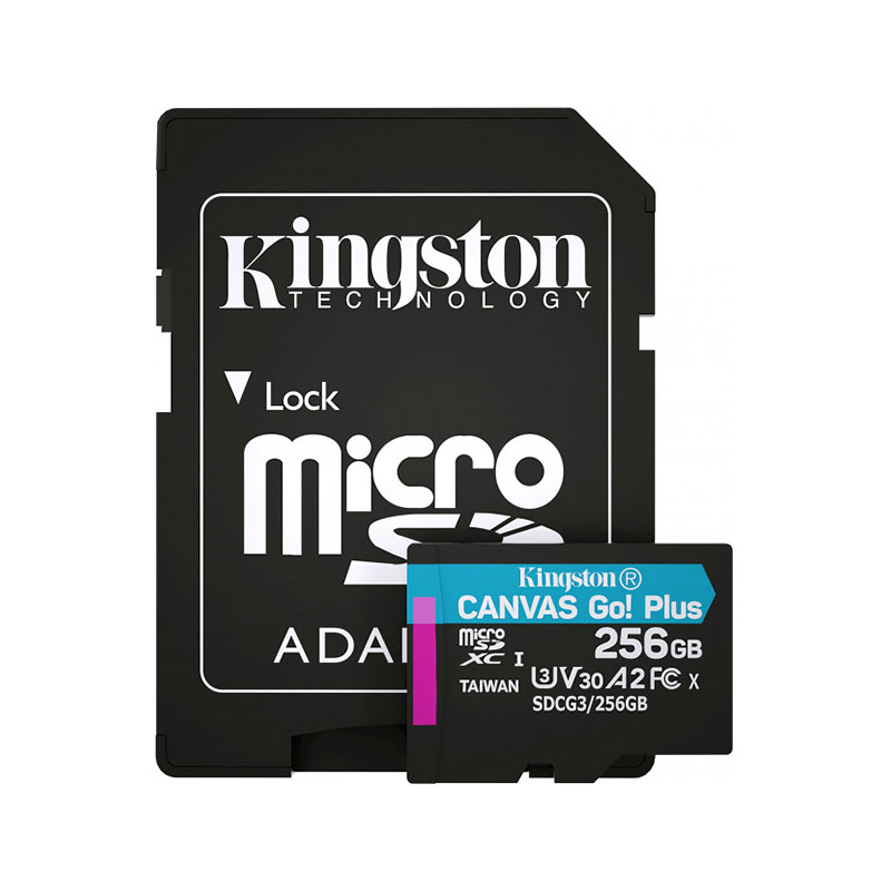 Карта памяти microsdxc kingston canvas go plus 128 гб sdcg3 128gb