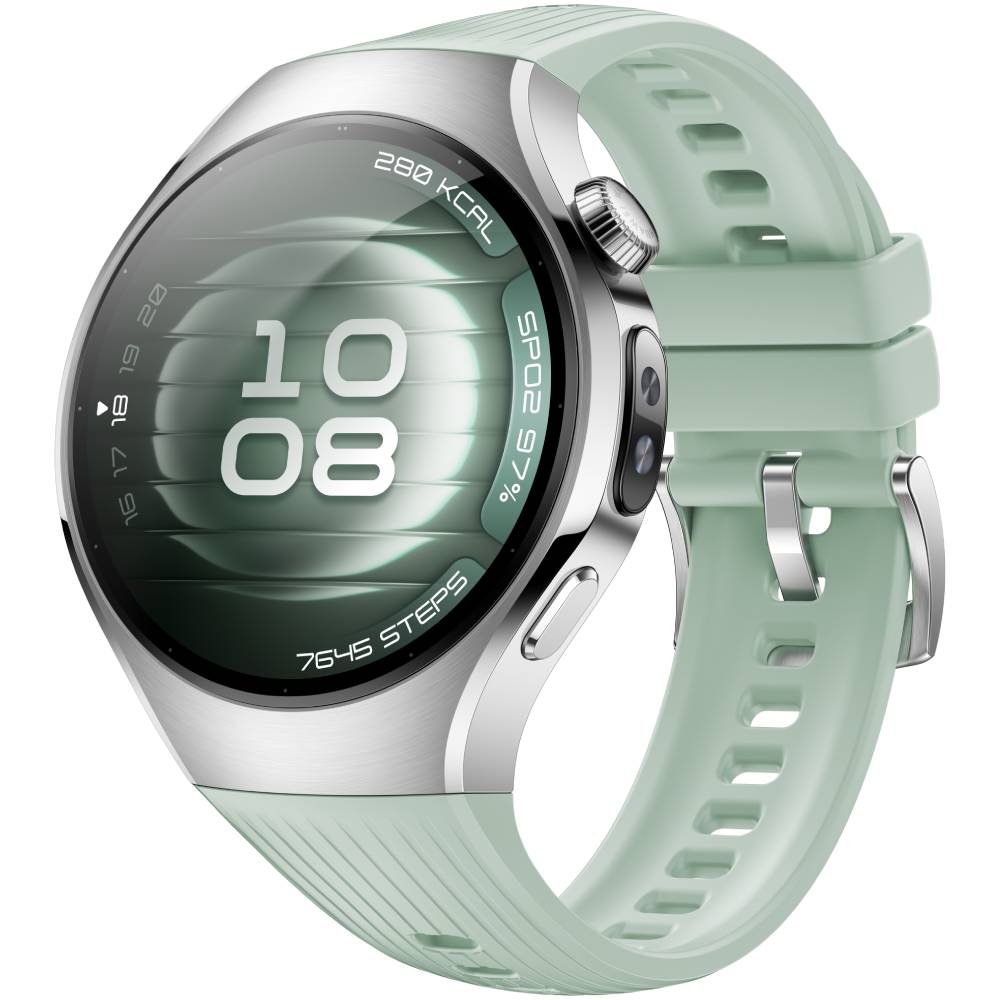 Смарт-часы Huawei Watch 5 GPS + Cellular 42mm (корпус - серый, ремешок - зеленый)