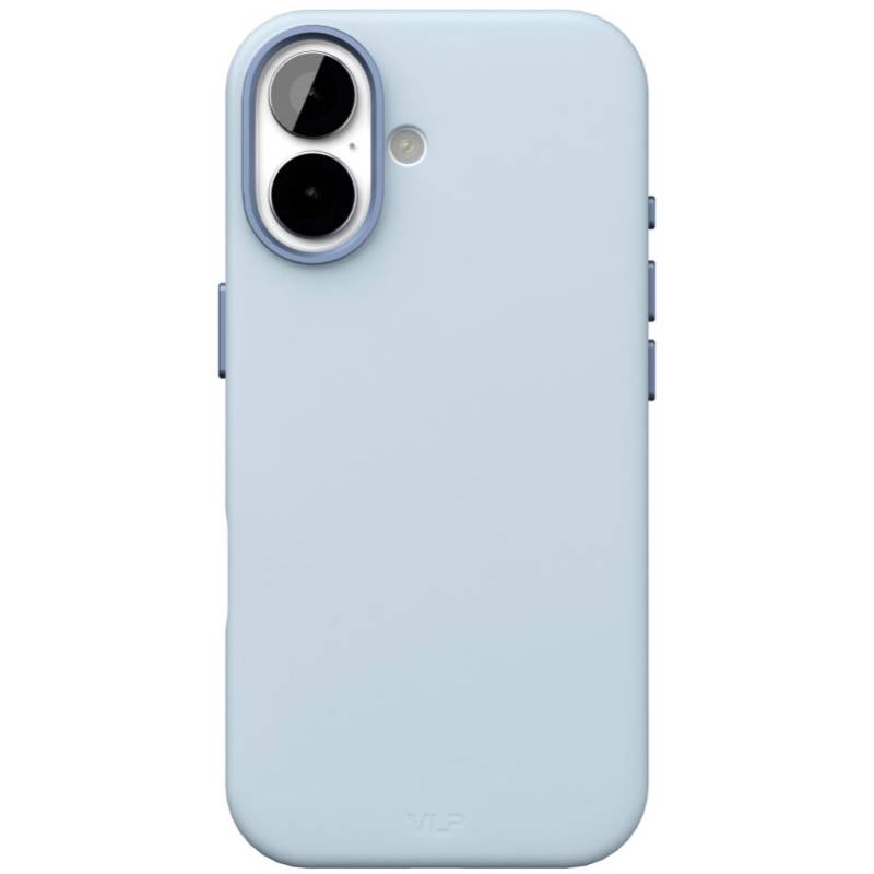 Чехол-накладка VLP Aster Pro для iPhone 17, силикон, голубой